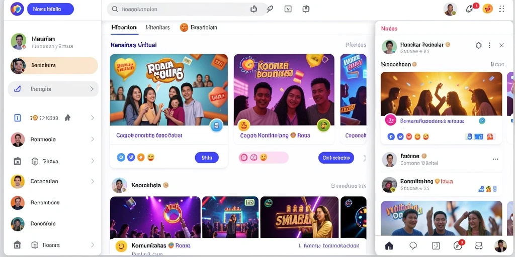 Tampilan antarmuka yang menarik dan modern.