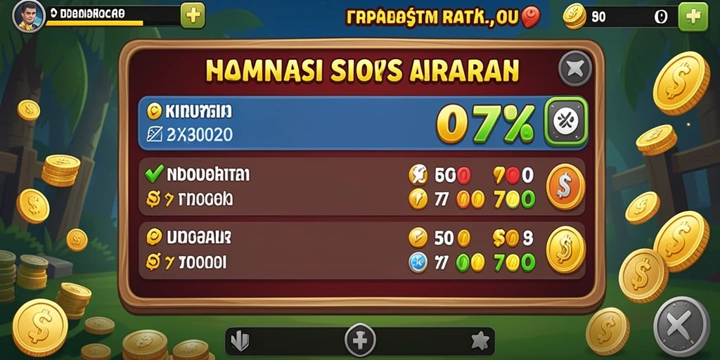 Screenshot menampilkan antarmuka permainan yang menarik.