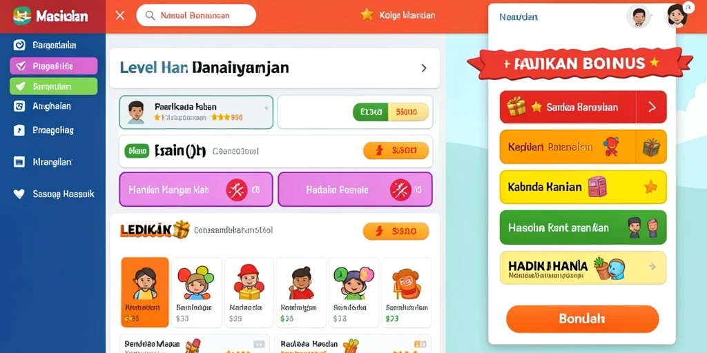 Tampilan antarmuka LEDAKSLOT yang ramah pengguna.