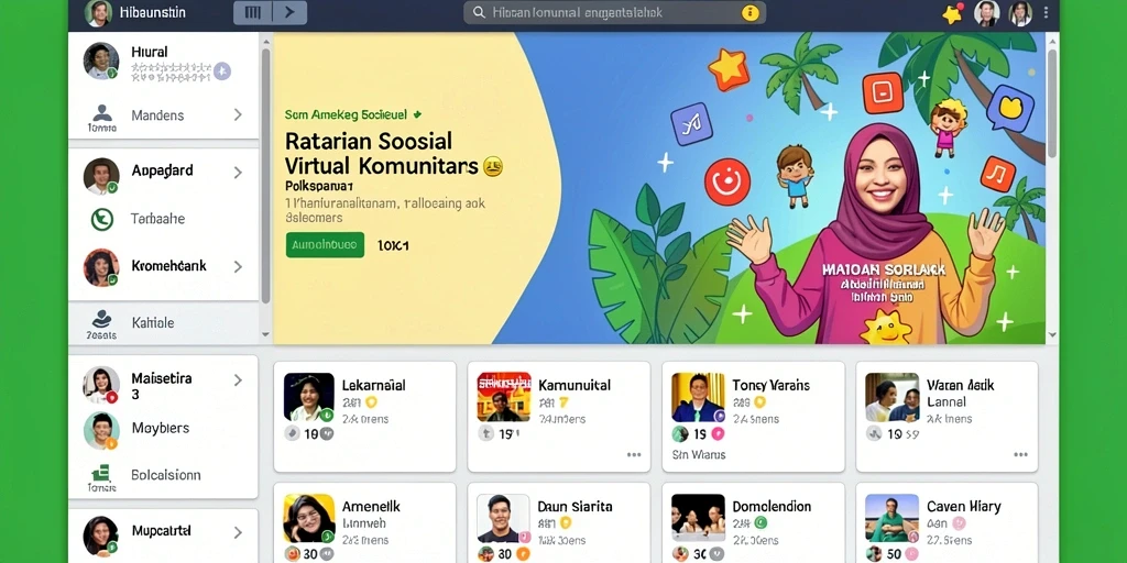 Tampilan antarmuka yang modern dan menarik.