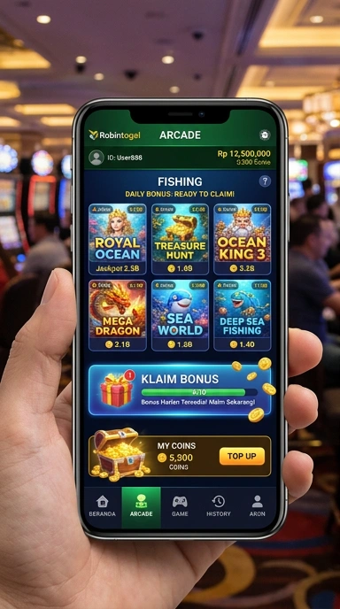 Pratinjau antarmuka robintogel — aplikasi APK resmi Android v1.7.7